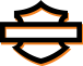 Orange Harley-Davidson Shield Icon